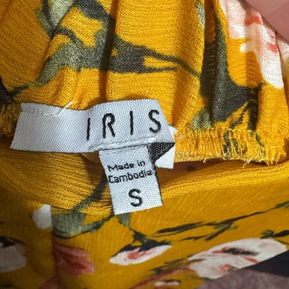 Iris Golden Floral Pants - Picture 4 of 5